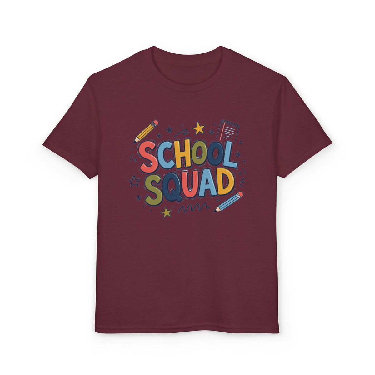 Youth 'School Squad' Graphic T-Shirt — Cute Back-to-School Tee for Kids