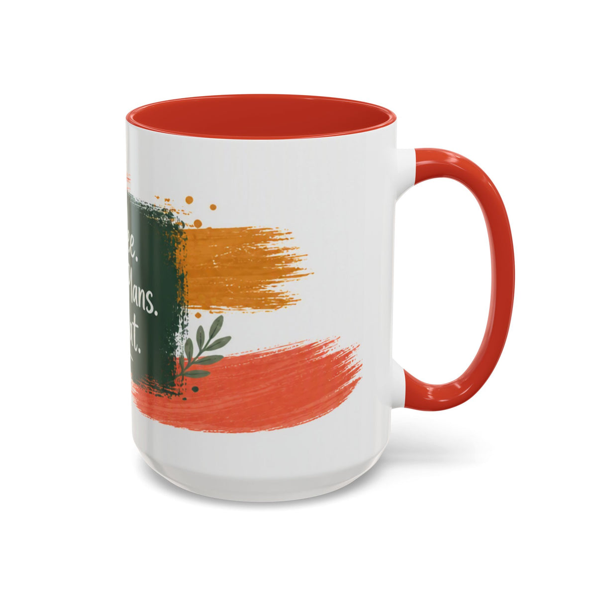 Teacher Coffee Mug - "Coffee. Lesson Plans. Repeat." Accent Ceramic Cup (11/15oz)