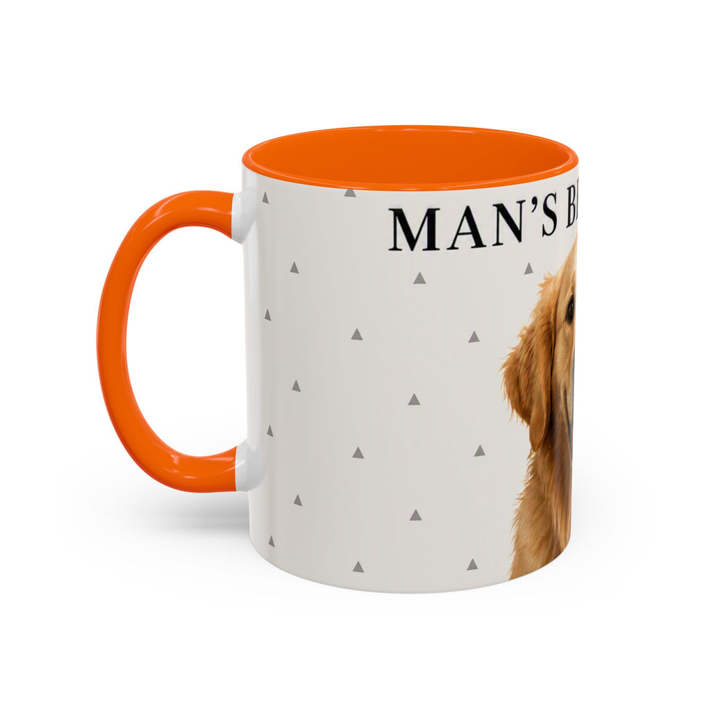 Golden Retriever 'Man's Best Friend' Accent Coffee Mug