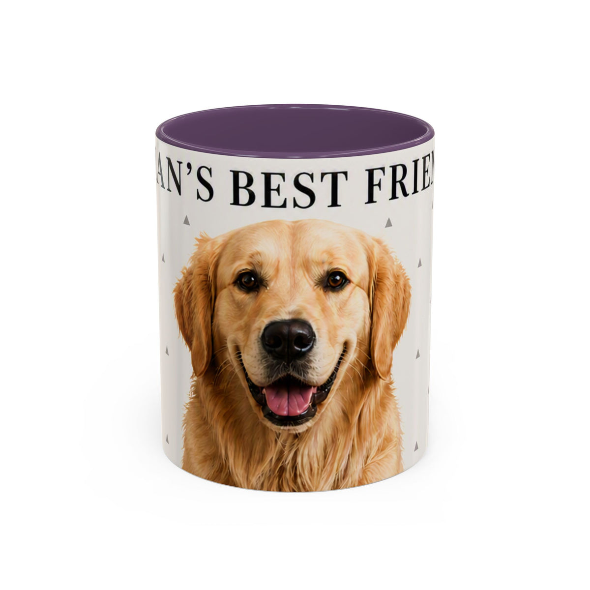 Golden Retriever 'Man's Best Friend' Accent Coffee Mug