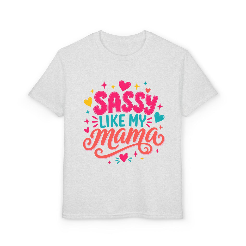 Youth T-Shirt — "Sassy Like My Mama" Colorful Kids Graphic Tee