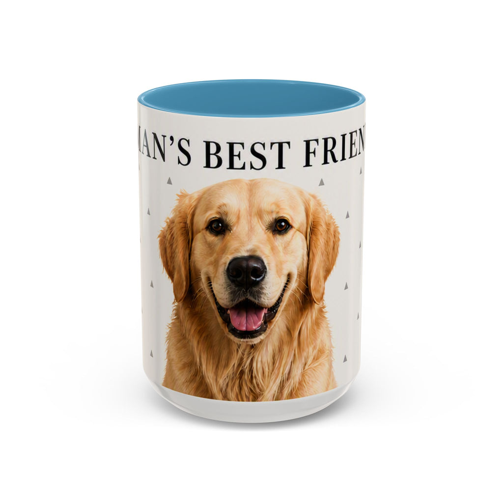 Golden Retriever 'Man's Best Friend' Accent Coffee Mug