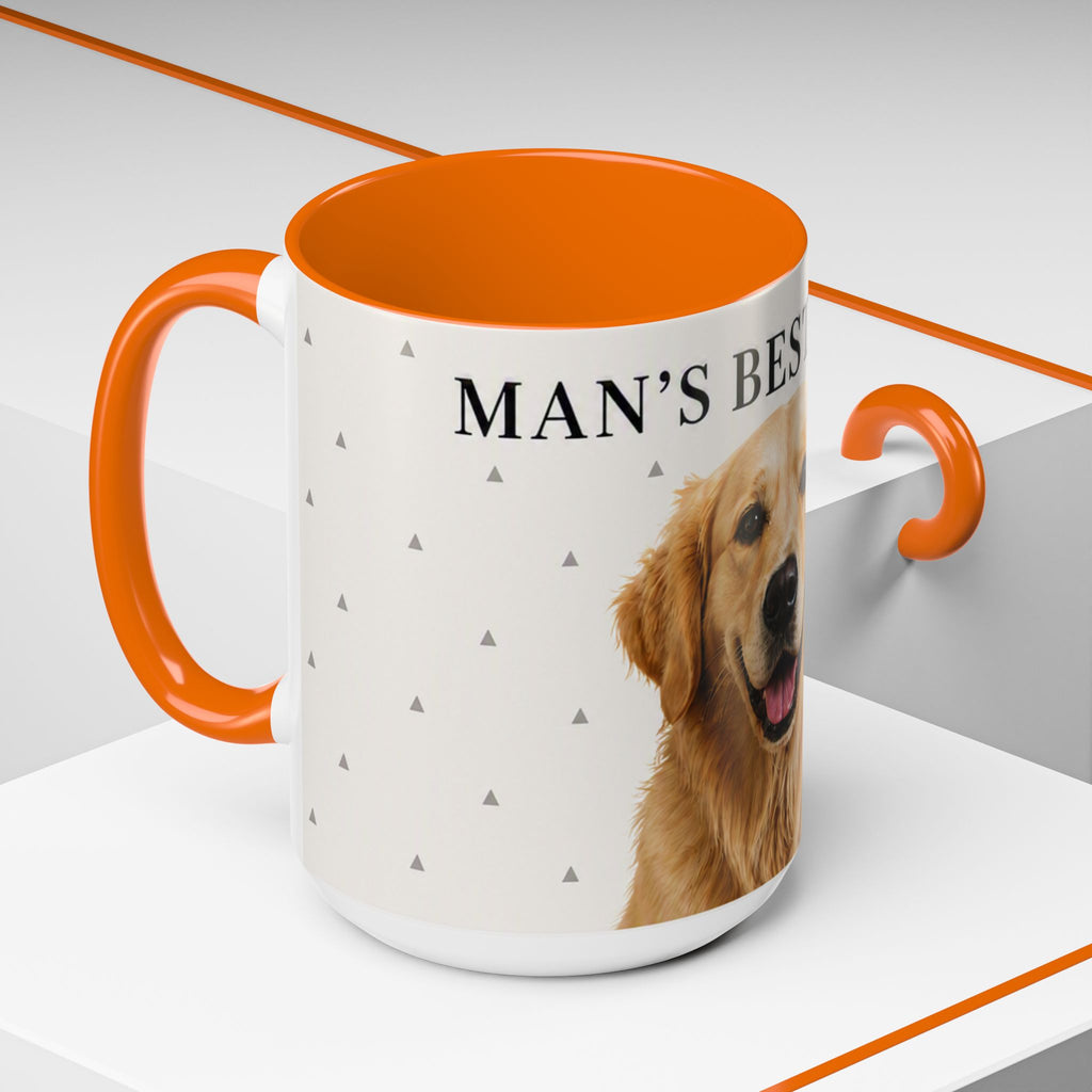Golden Retriever 'Man's Best Friend' Accent Coffee Mug