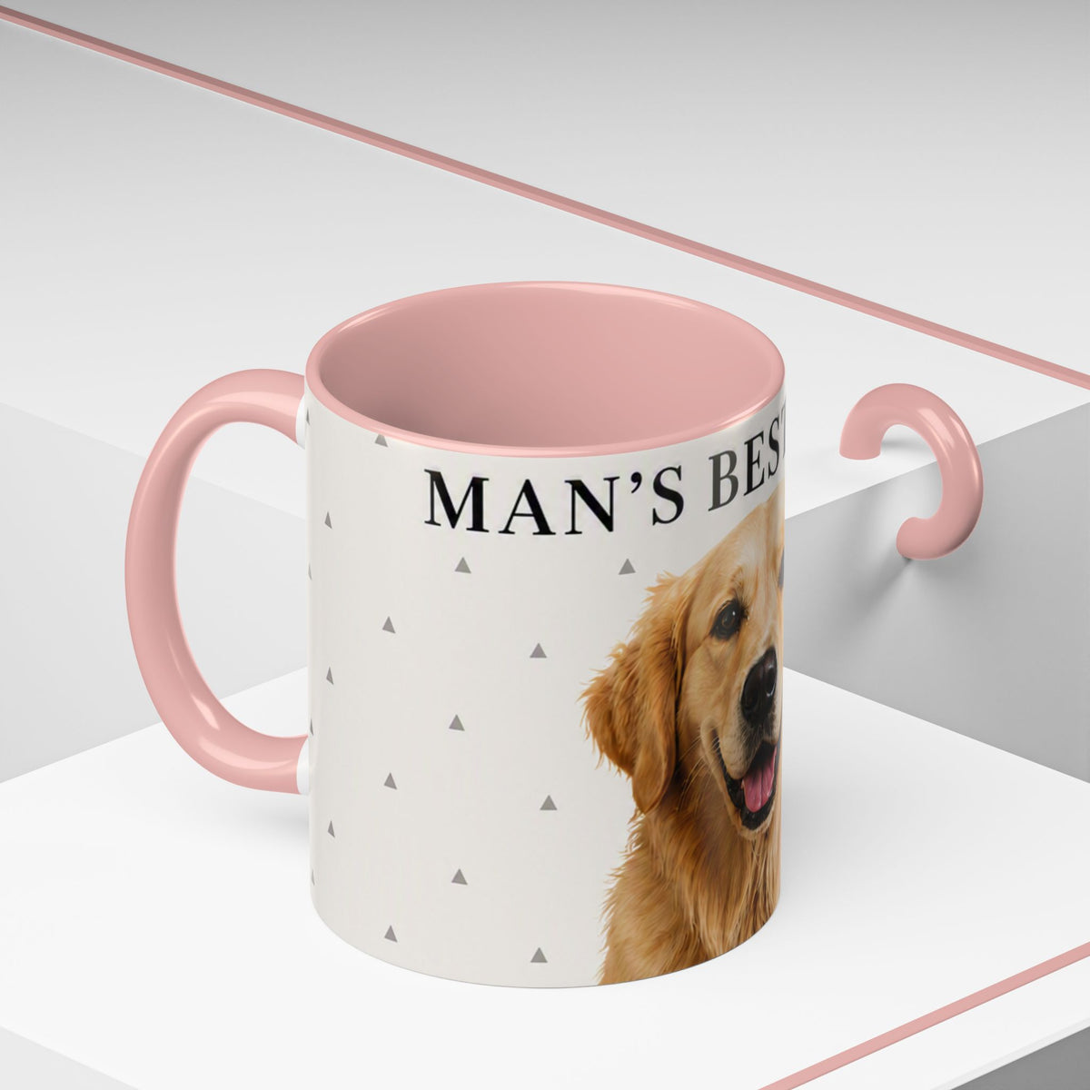 Golden Retriever 'Man's Best Friend' Accent Coffee Mug