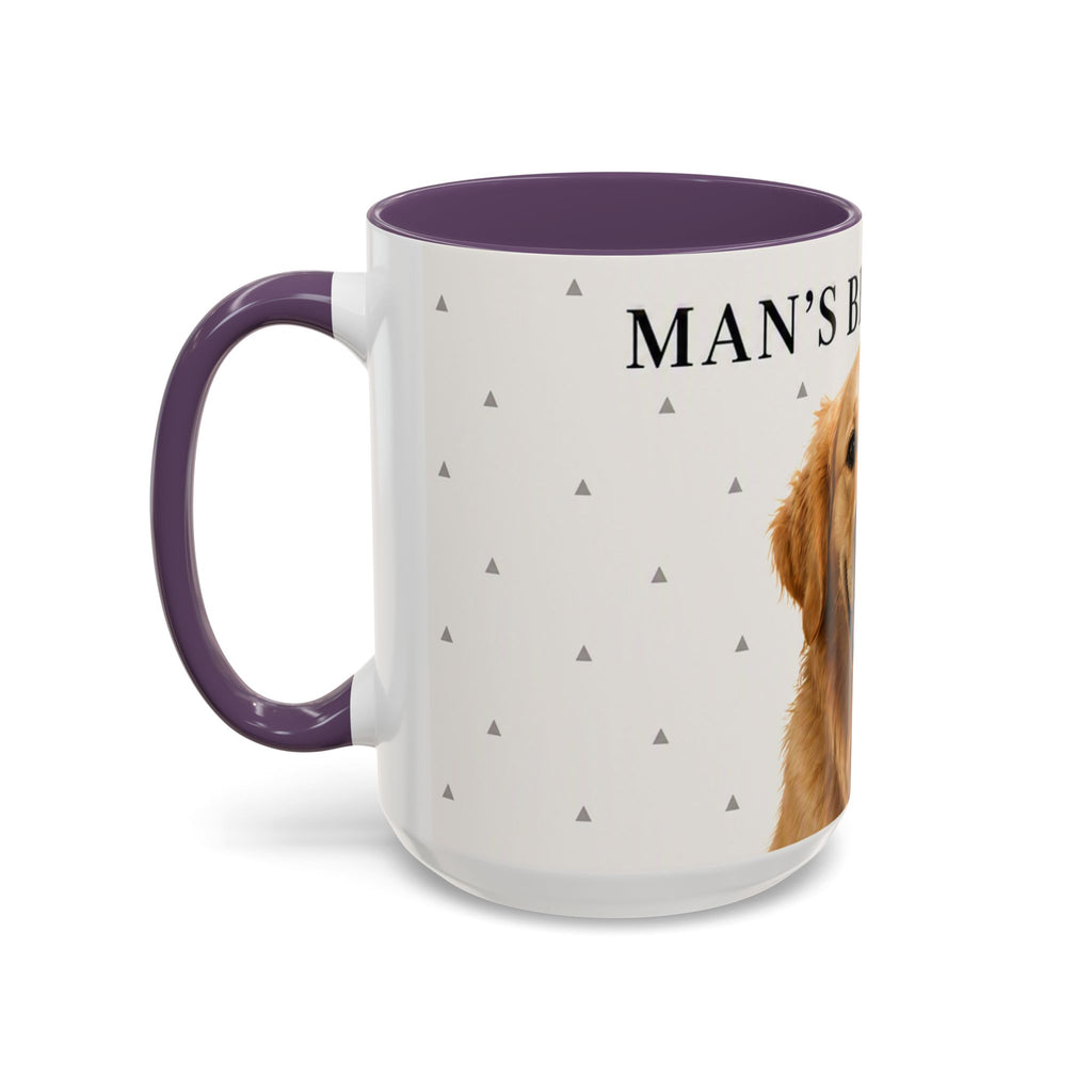 Golden Retriever 'Man's Best Friend' Accent Coffee Mug