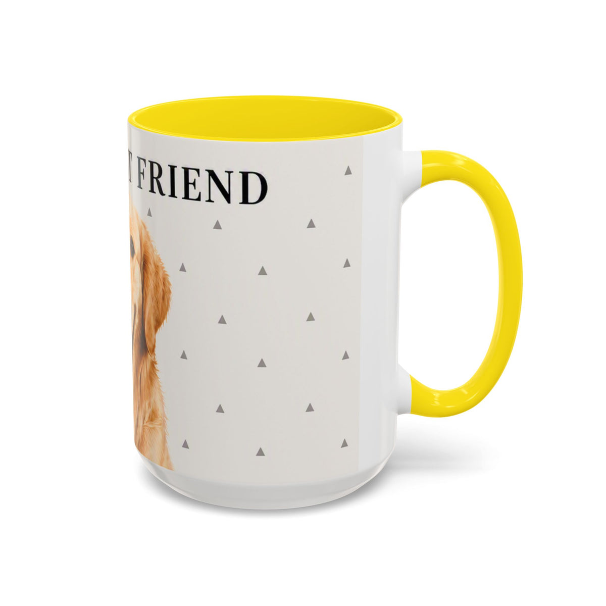 Golden Retriever 'Man's Best Friend' Accent Coffee Mug