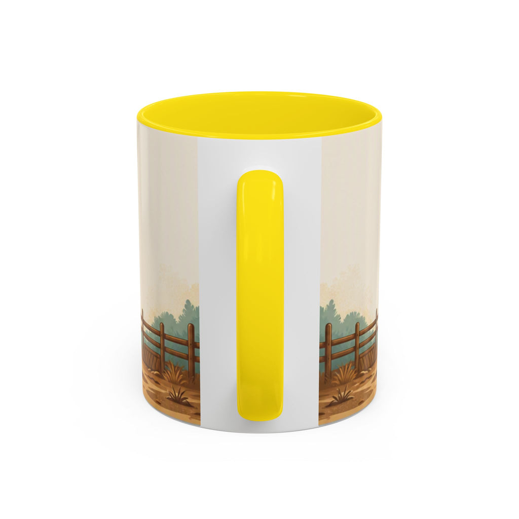 Rooster Accent Coffee Mug – Rustic Farmhouse Morning Mug