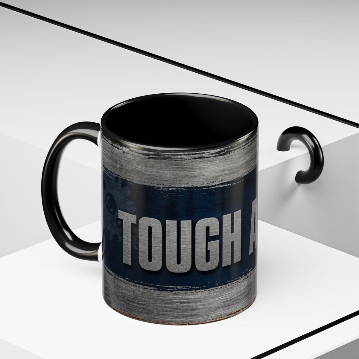 Tough as Steel Coffee Mug — Rustic Industrial Accent 11/15oz