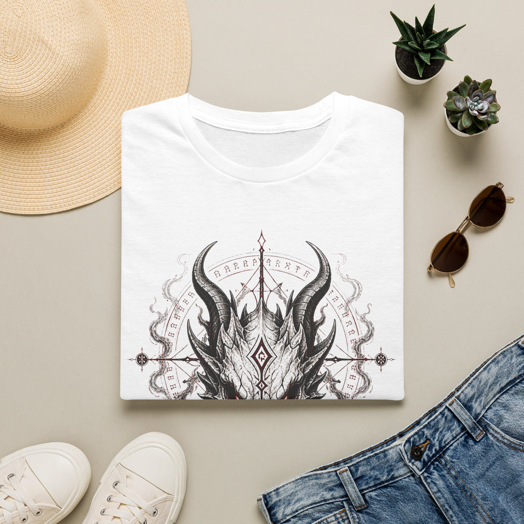Occult Dragon Skull T-Shirt — Dark Mystical Gothic Graphic Tee