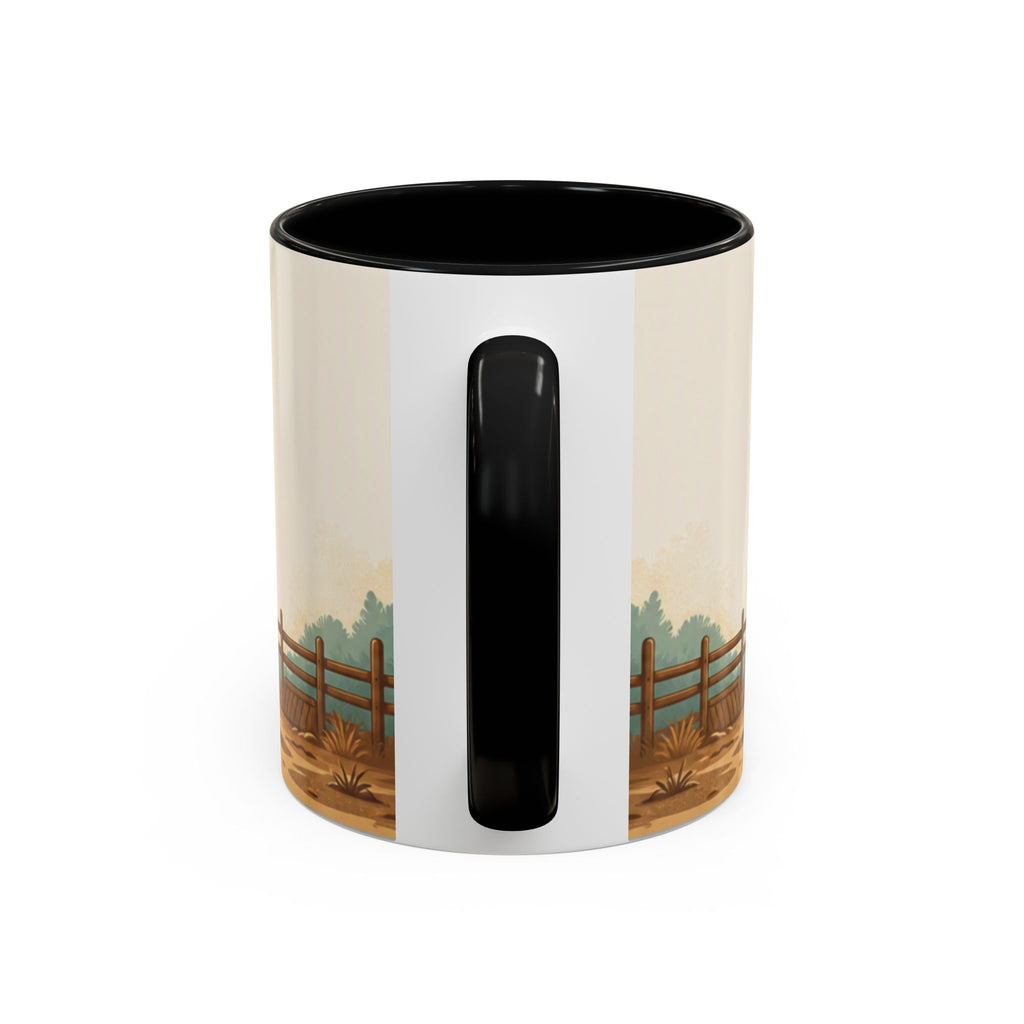 Rooster Accent Coffee Mug – Rustic Farmhouse Morning Mug
