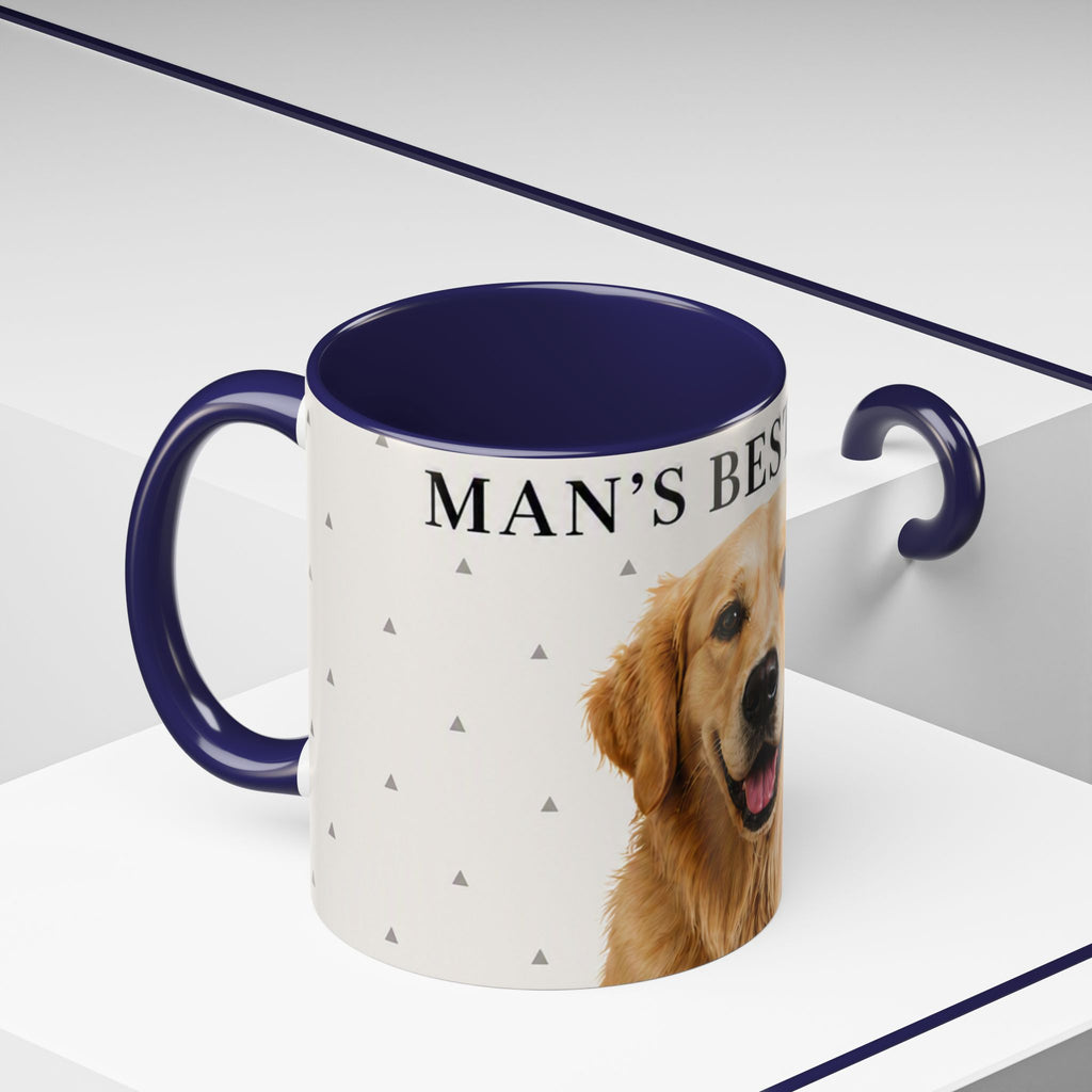 Golden Retriever 'Man's Best Friend' Accent Coffee Mug