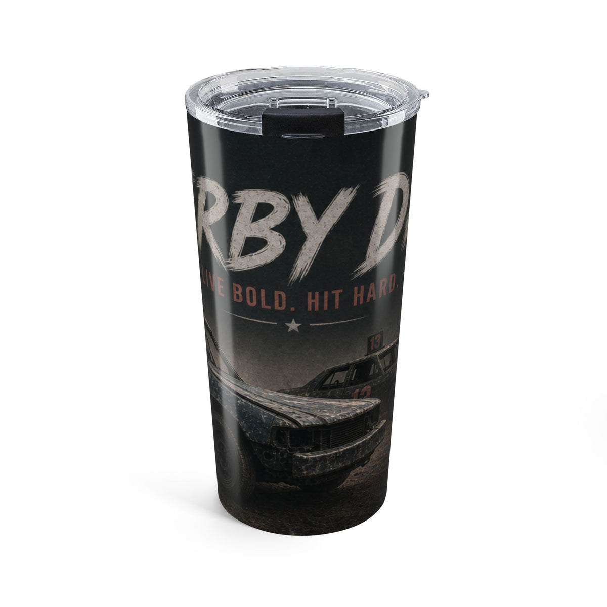 Derby Dirt Track Race Car Tumbler | 20oz Stainless Steel Travel Cup