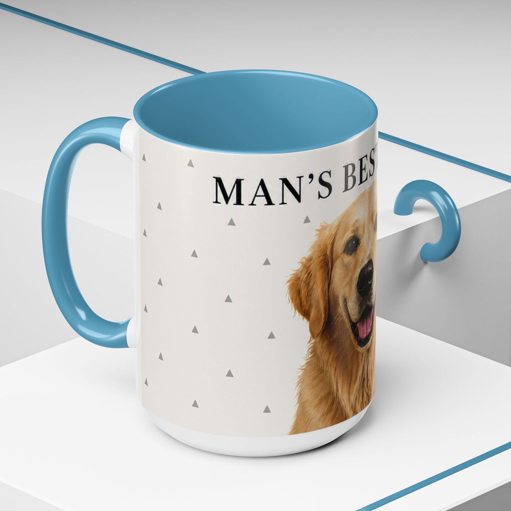 Golden Retriever 'Man's Best Friend' Accent Coffee Mug