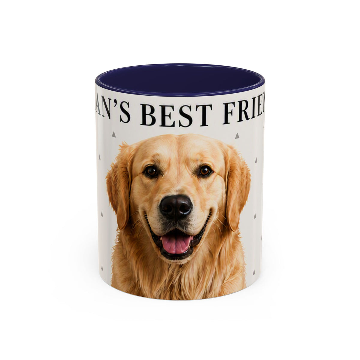 Golden Retriever 'Man's Best Friend' Accent Coffee Mug