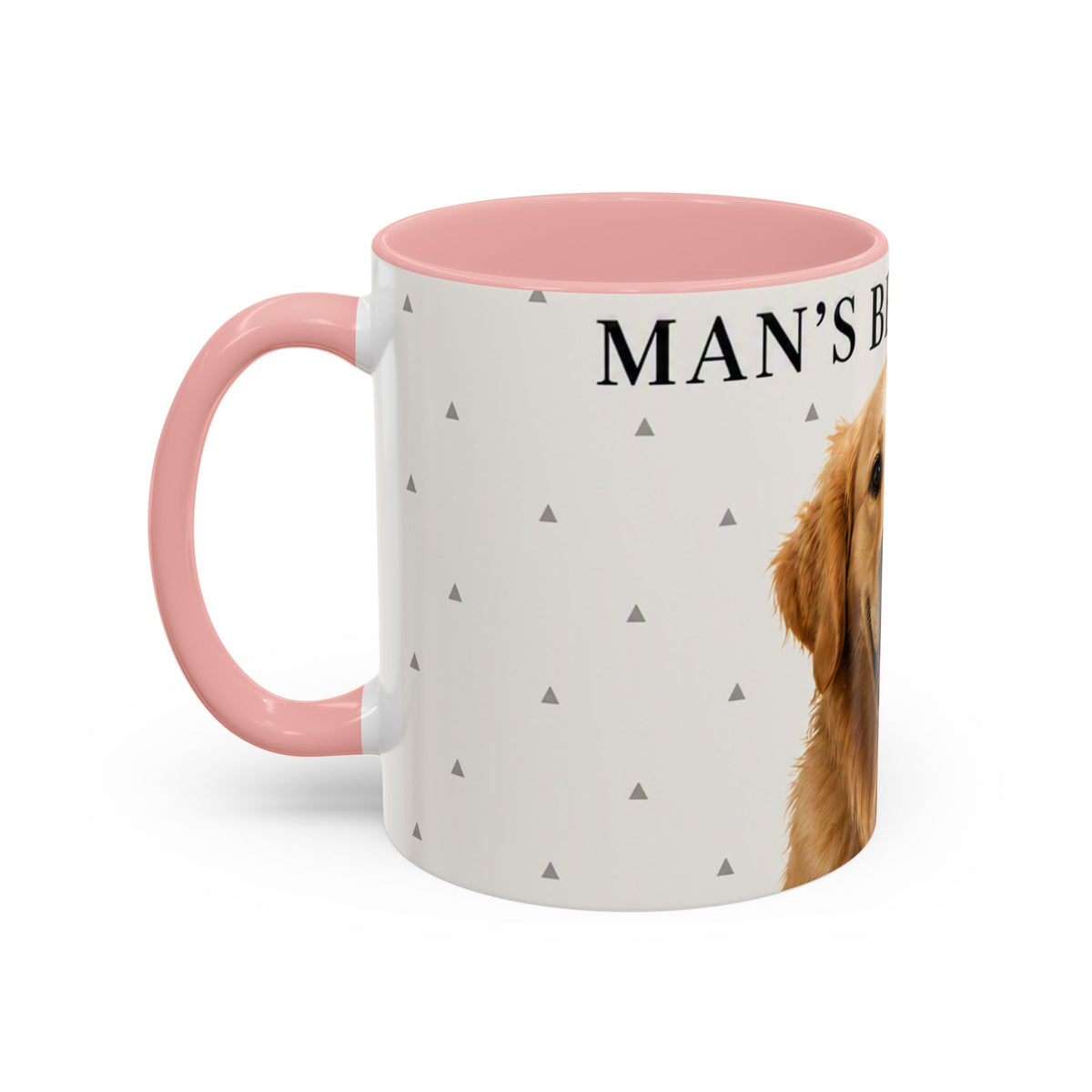 Golden Retriever 'Man's Best Friend' Accent Coffee Mug