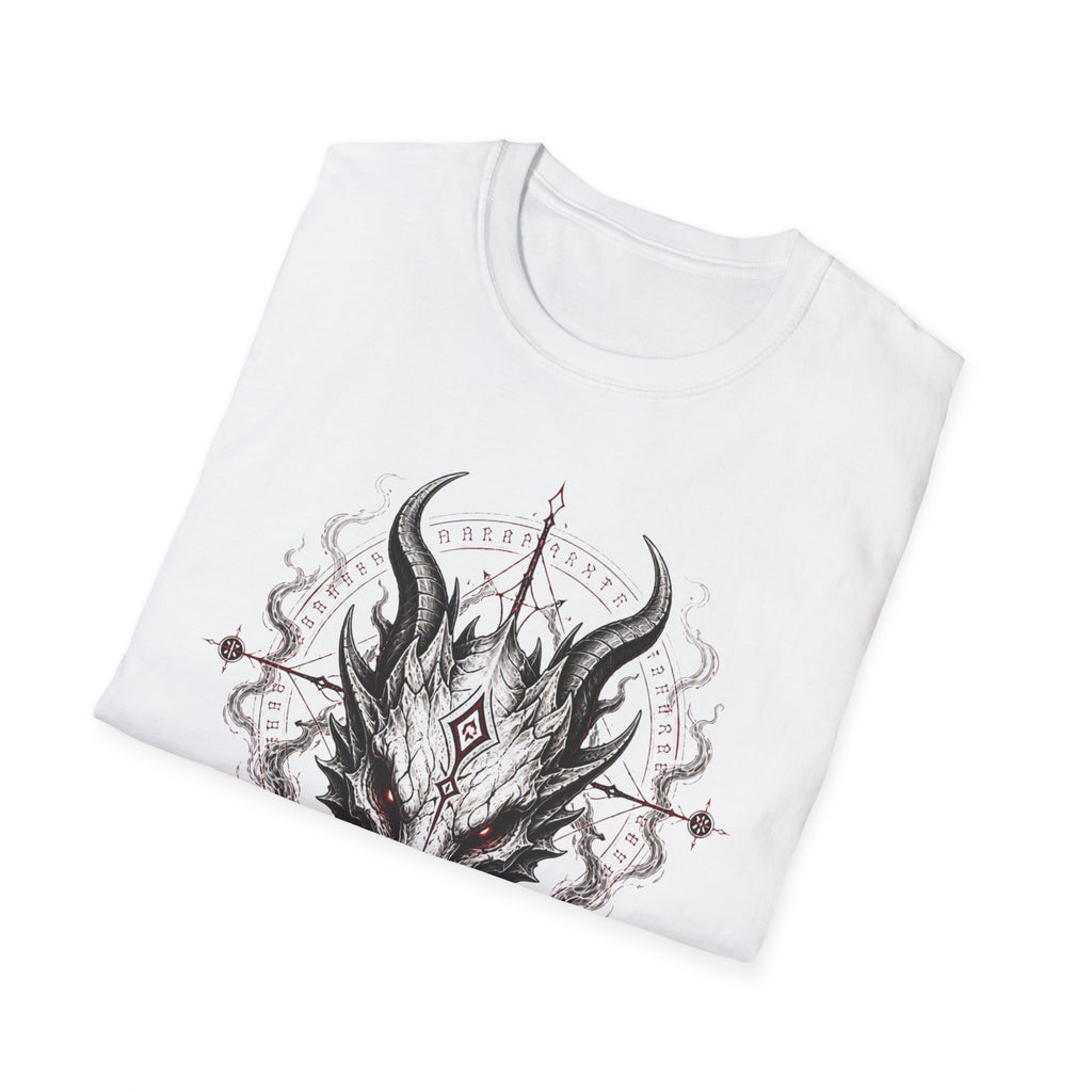 Occult Dragon Skull T-Shirt — Dark Mystical Gothic Graphic Tee