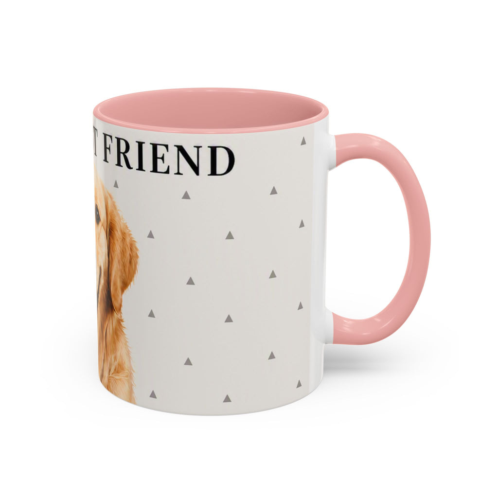 Golden Retriever 'Man's Best Friend' Accent Coffee Mug