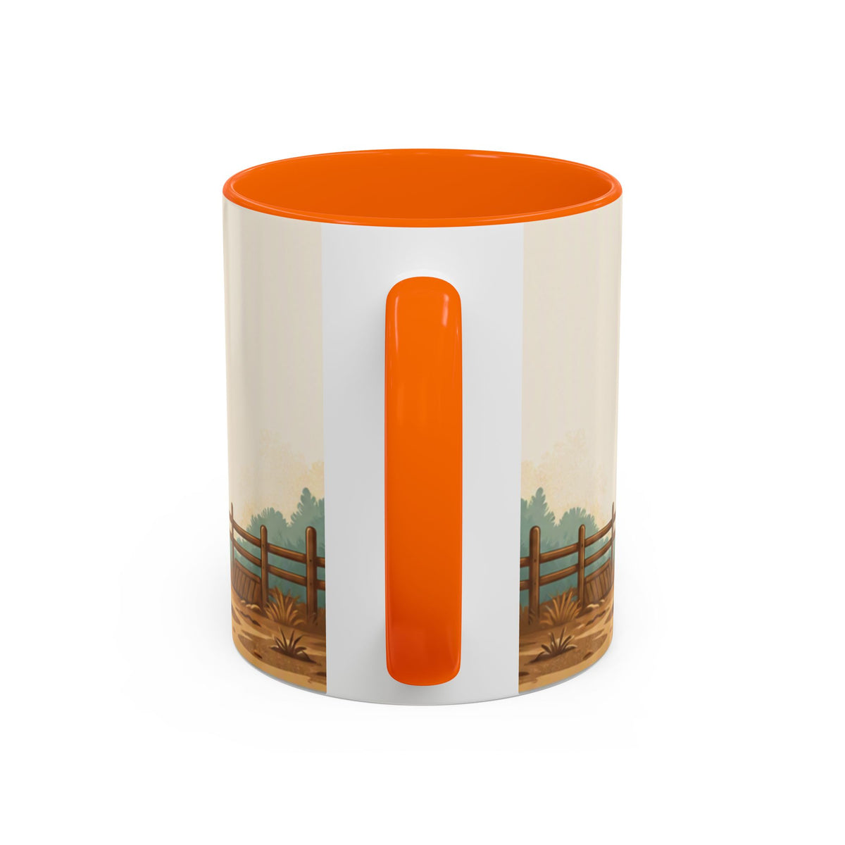Rooster Accent Coffee Mug – Rustic Farmhouse Morning Mug