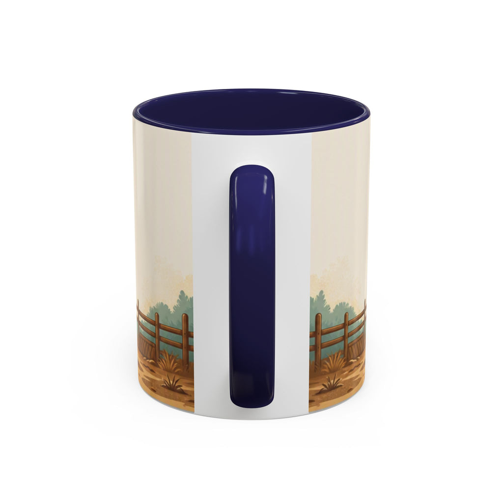 Rooster Accent Coffee Mug – Rustic Farmhouse Morning Mug