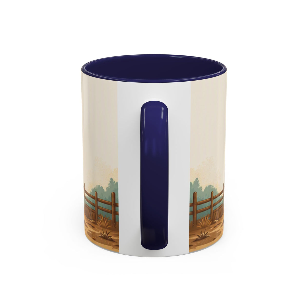 Rooster Accent Coffee Mug – Rustic Farmhouse Morning Mug