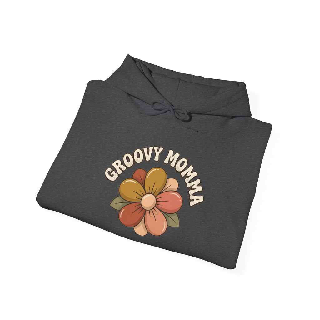 Groovy Mama flower print Hoodie | Retro 70s text sweatshirt
