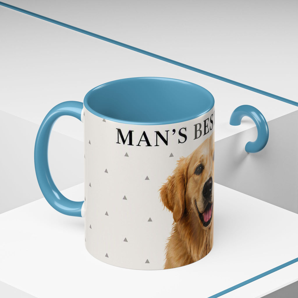 Golden Retriever 'Man's Best Friend' Accent Coffee Mug