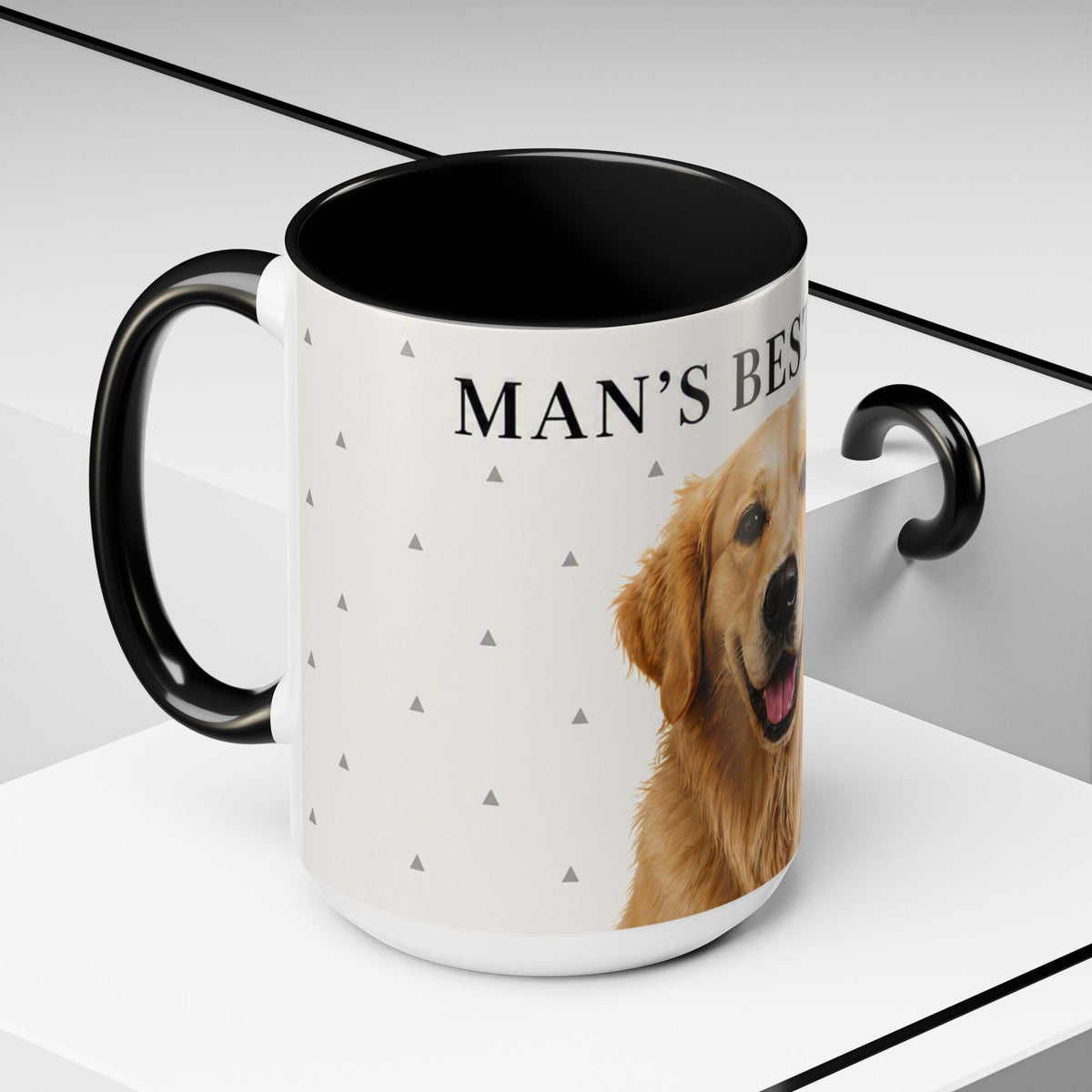 Golden Retriever 'Man's Best Friend' Accent Coffee Mug