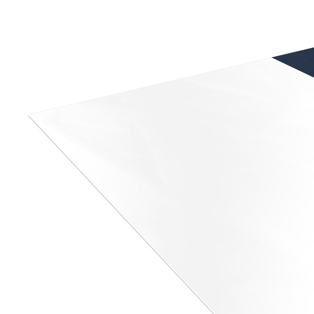 Thank You Greeting Cards — Floral Navy Folded Cards (10/30/50 pcs)