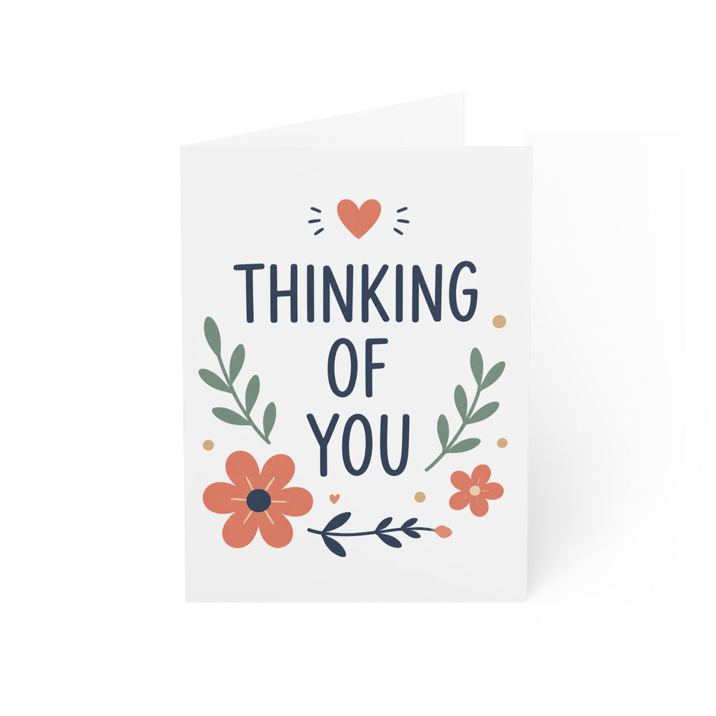 Thinking of You Greeting Card — Floral Sympathy & Support Note (Multi-Pack)