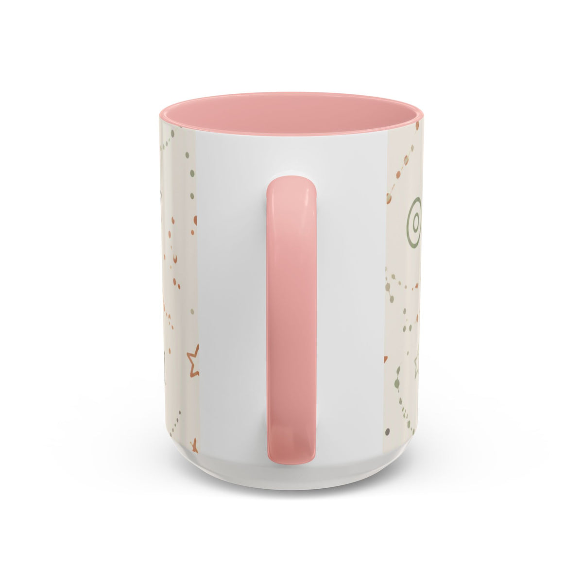 Starry Doodle Accent Coffee Mug — Minimal Neutral Stars Pattern (11/15oz)