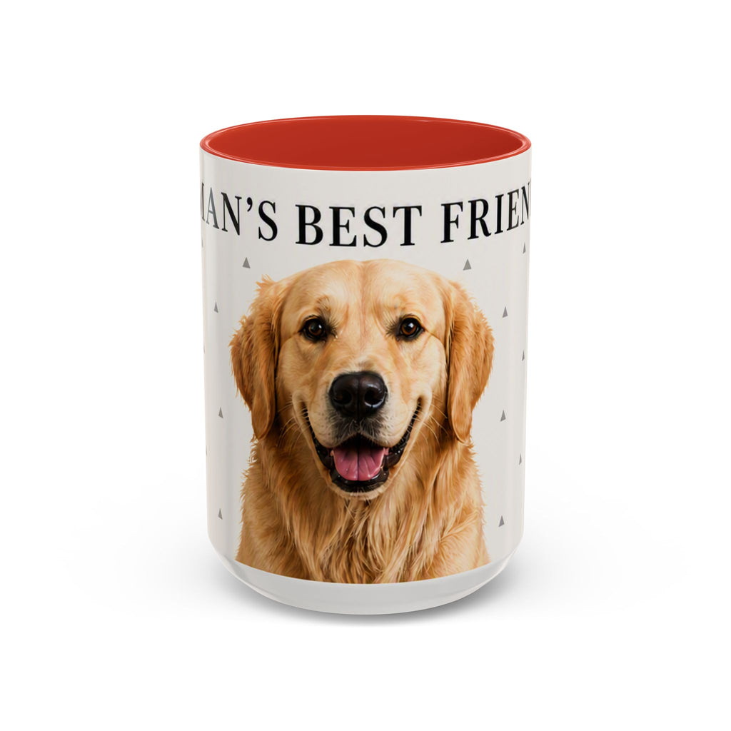 Golden Retriever 'Man's Best Friend' Accent Coffee Mug