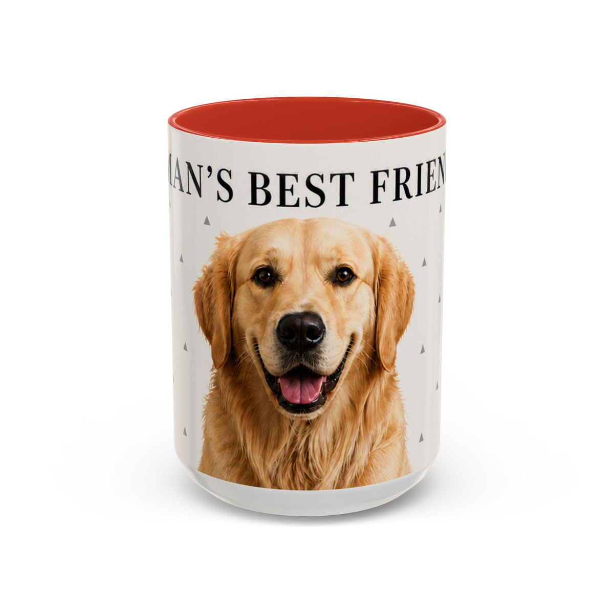 Golden Retriever 'Man's Best Friend' Accent Coffee Mug