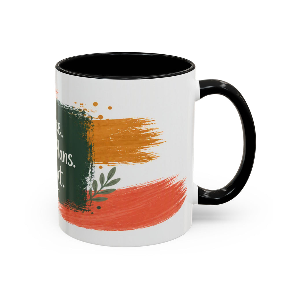 Teacher Coffee Mug - "Coffee. Lesson Plans. Repeat." Accent Ceramic Cup (11/15oz)