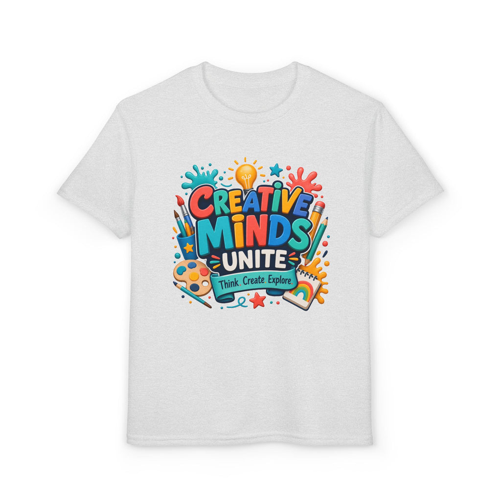 Creative Minds Unite Youth T-Shirt | Arts & Crafts School Club Tee