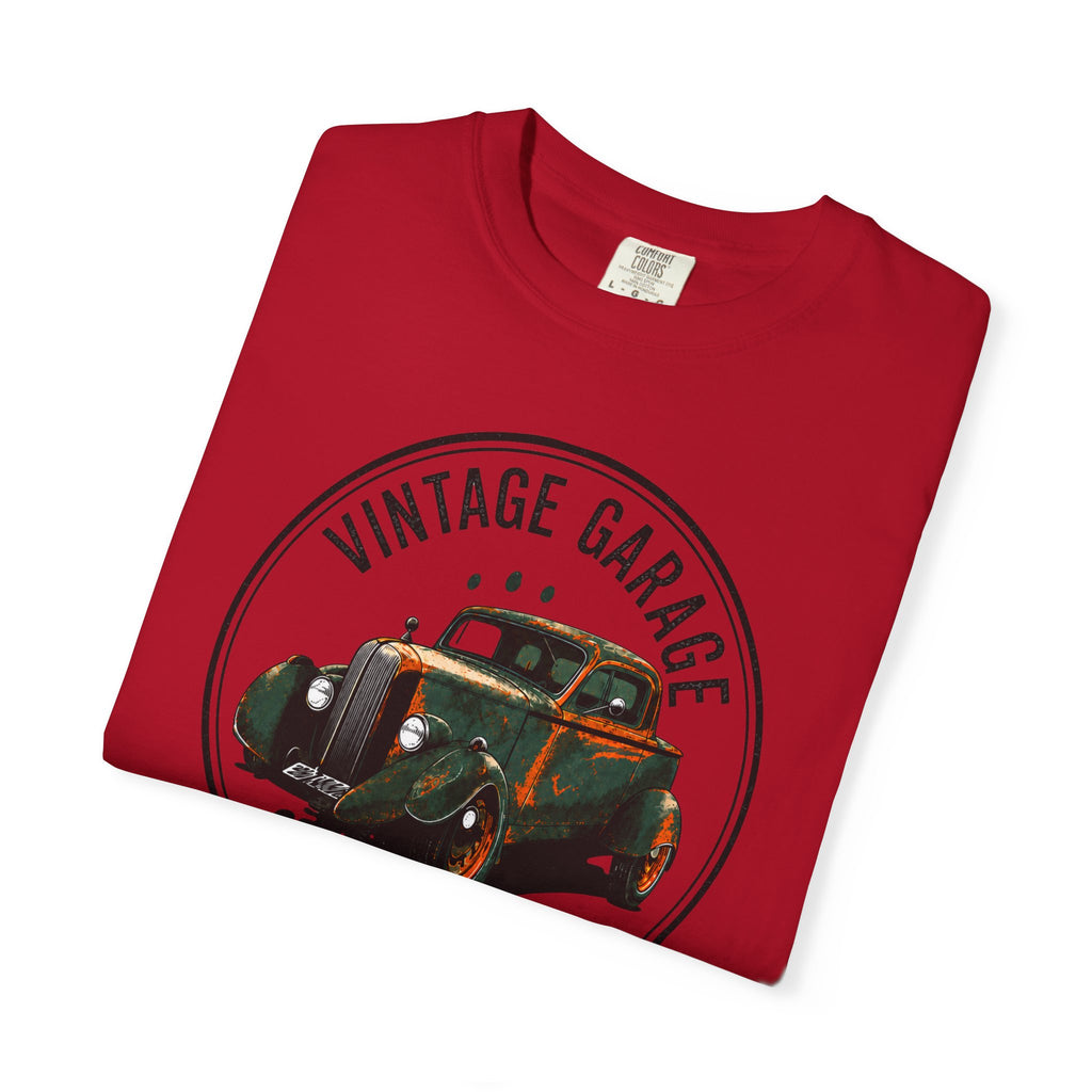 Vintage Garage Hot Rod T-Shirt | Classic Car Circle Logo