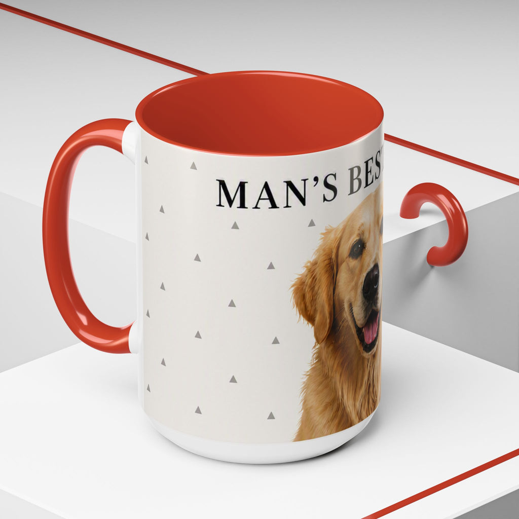 Golden Retriever 'Man's Best Friend' Accent Coffee Mug