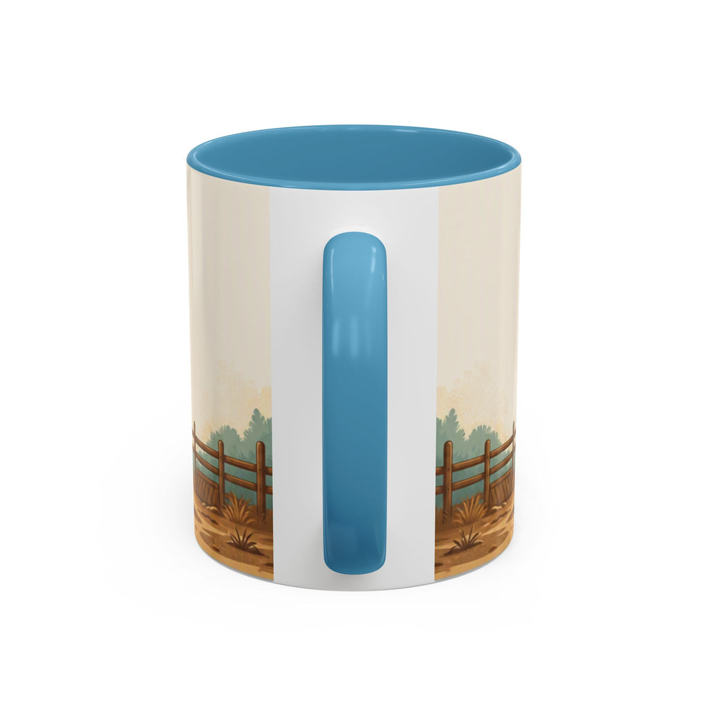 Rooster Accent Coffee Mug – Rustic Farmhouse Morning Mug