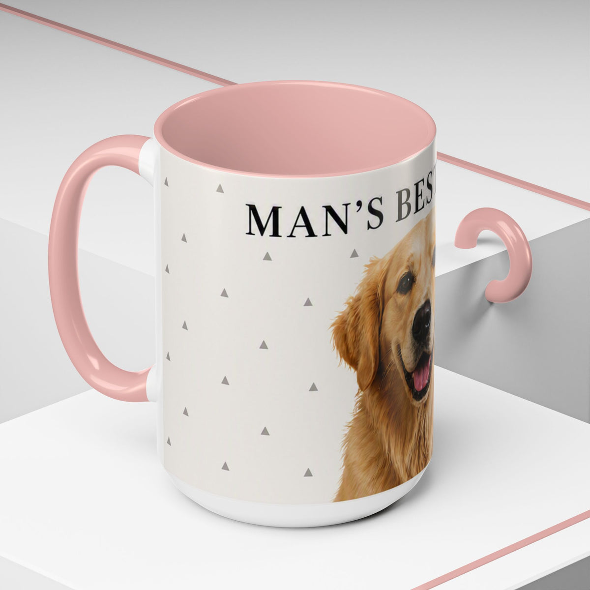 Golden Retriever 'Man's Best Friend' Accent Coffee Mug