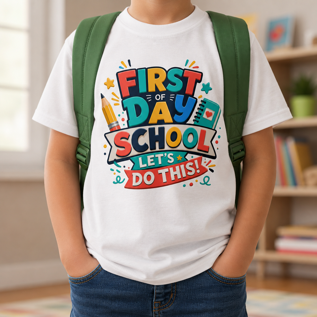 First Day of School Let's Do This T-Shirt | Kids Back to School