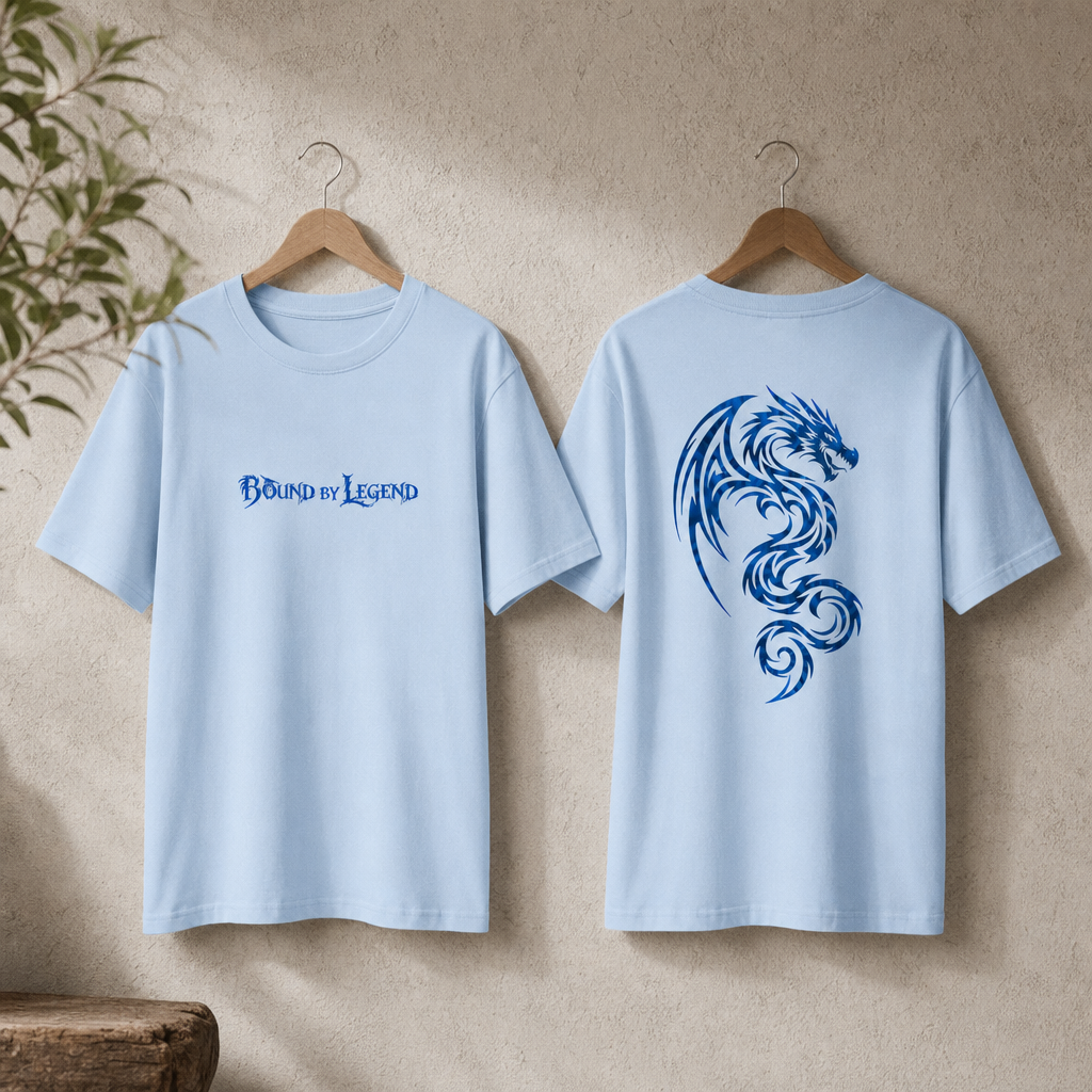 Tribal Dragon Graphic T-shirt | Bound by Legend Typography