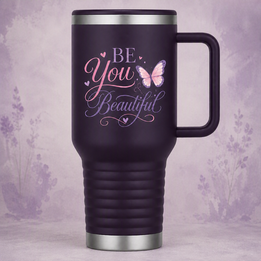Be You Beautiful 20oz Travel Mug