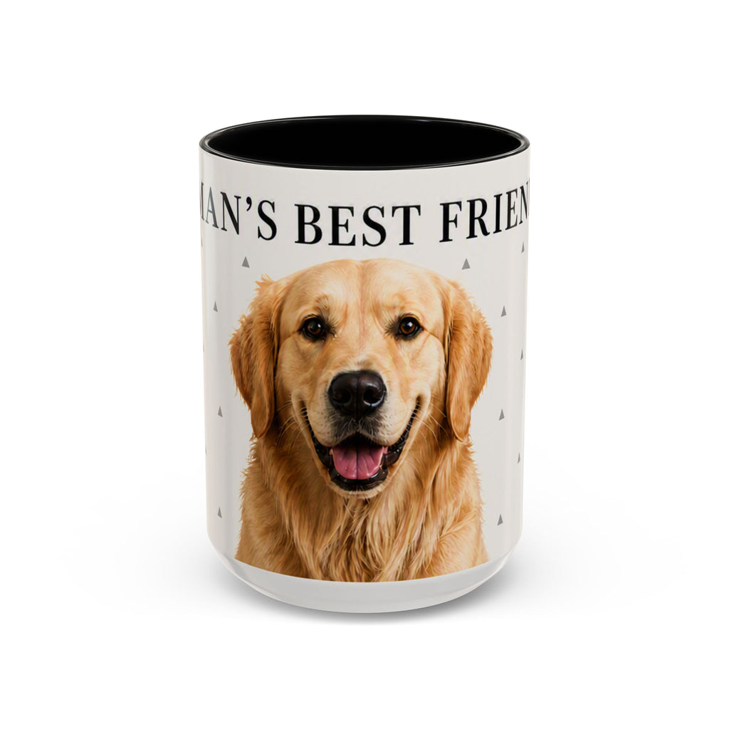 Golden Retriever 'Man's Best Friend' Accent Coffee Mug