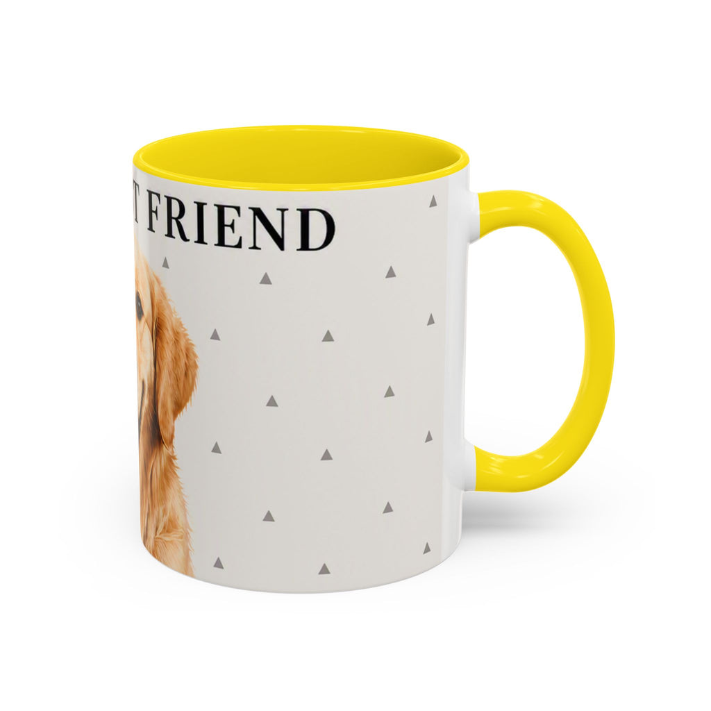 Golden Retriever 'Man's Best Friend' Accent Coffee Mug