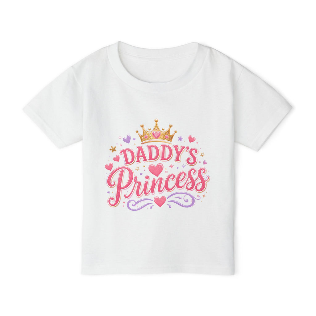 Daddy's Princess Toddler T-Shirt — Cute Pink Crown Tee for Girls