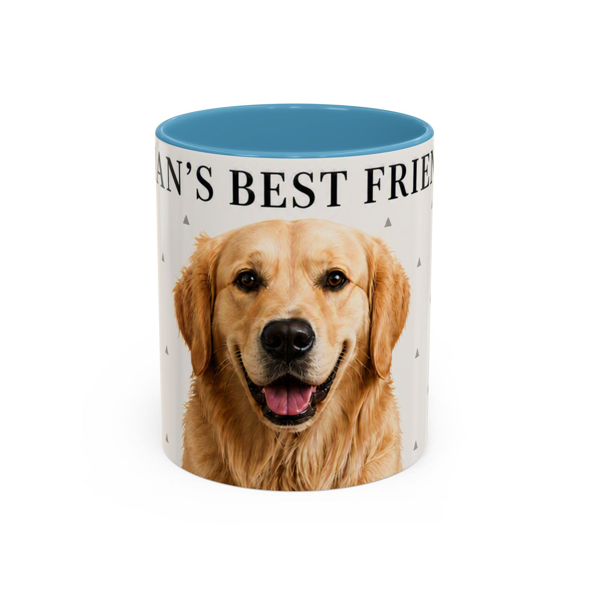 Golden Retriever 'Man's Best Friend' Accent Coffee Mug