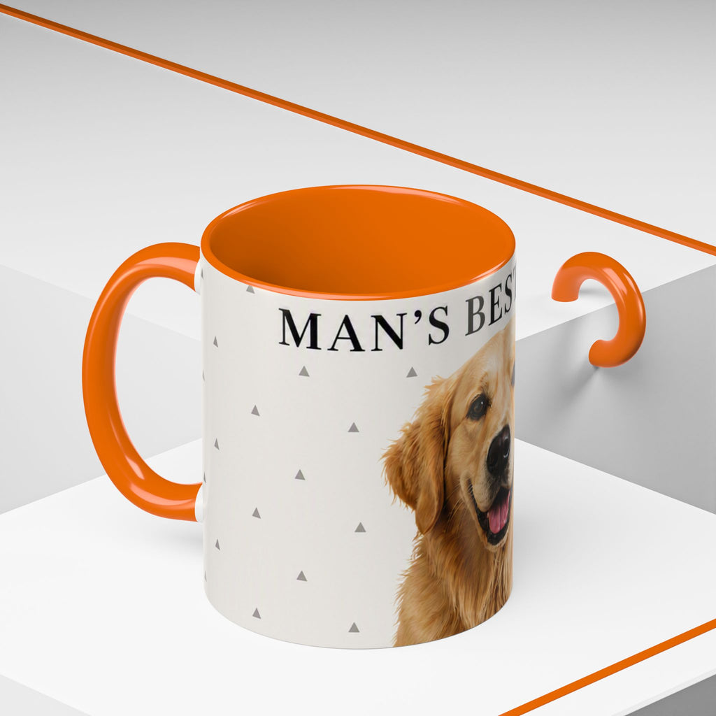 Golden Retriever 'Man's Best Friend' Accent Coffee Mug