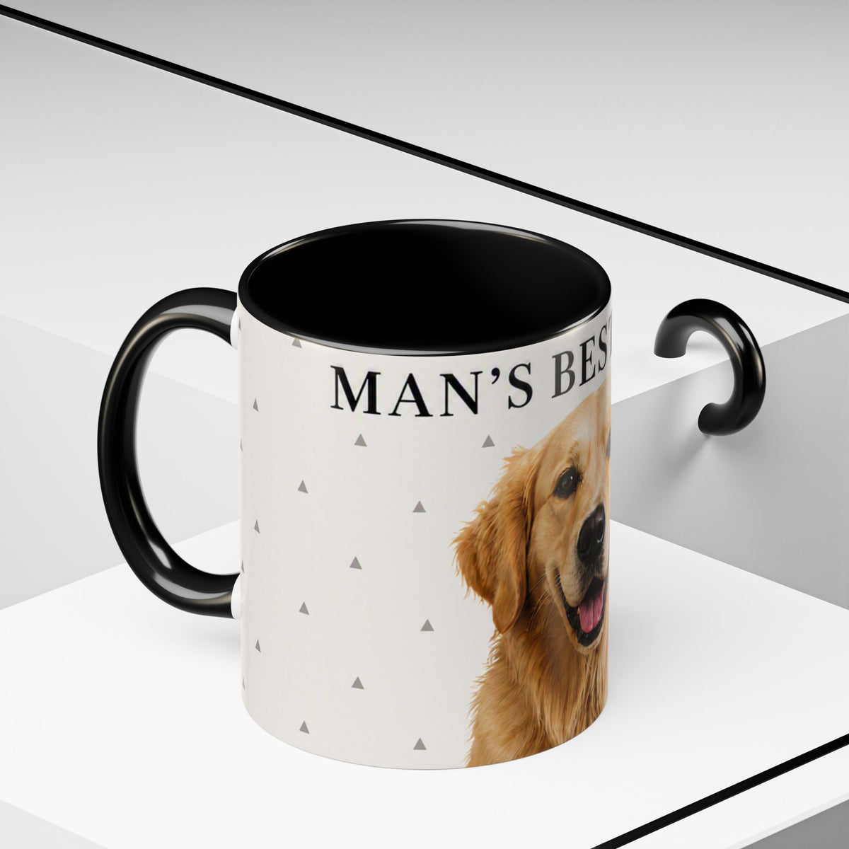 Golden Retriever 'Man's Best Friend' Accent Coffee Mug