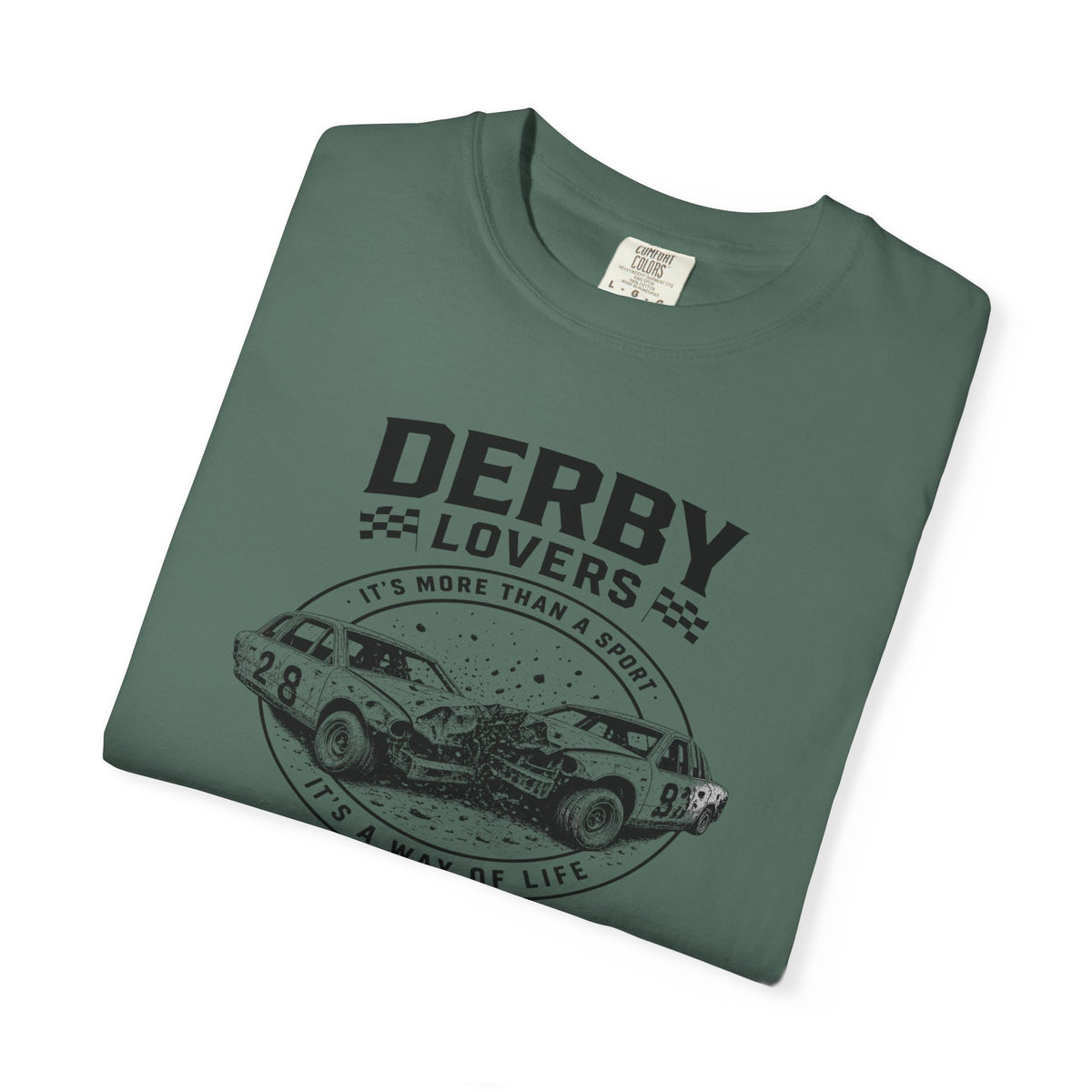 Derby Racers Illustration T-shirt | Vintage Race Car Design
