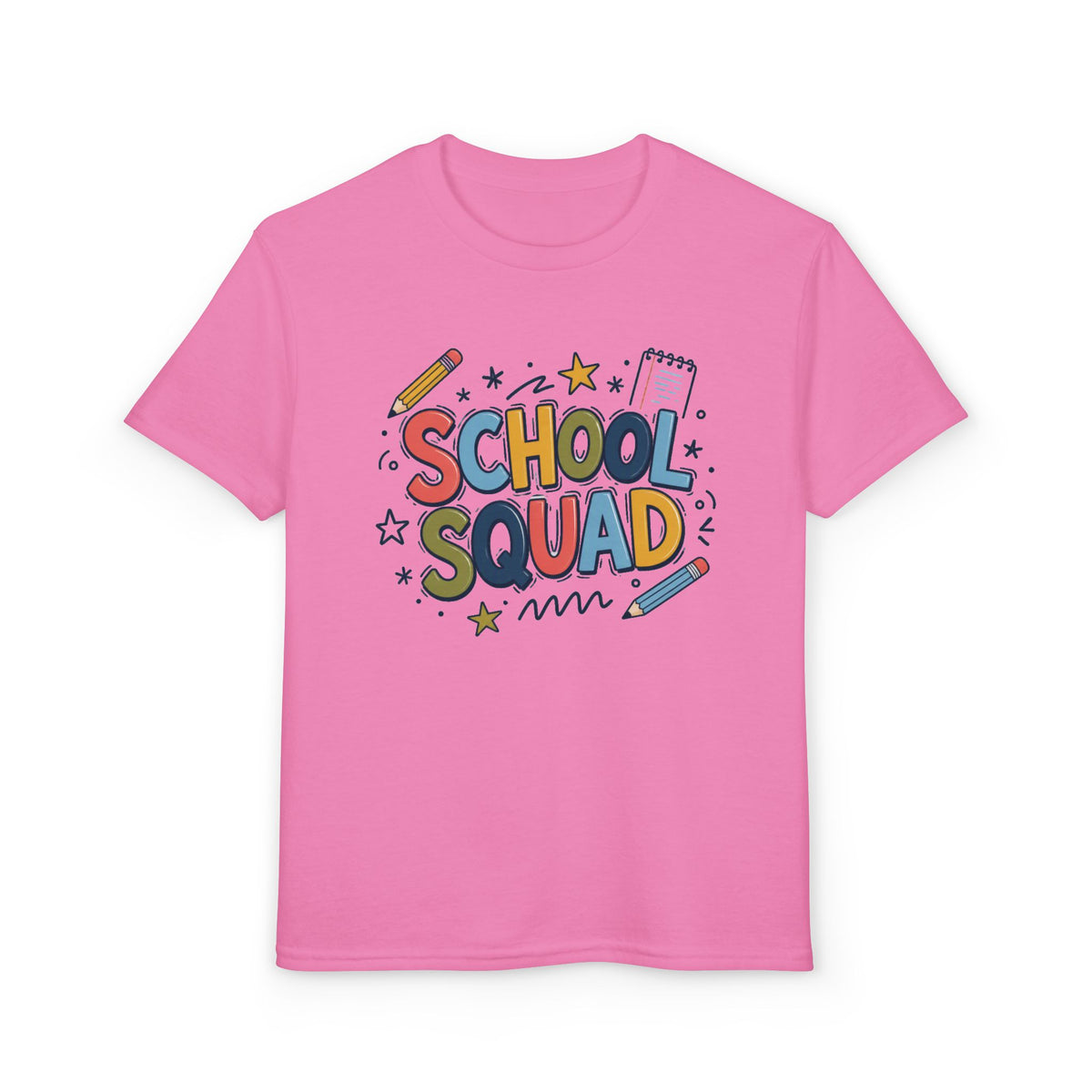 Youth 'School Squad' Graphic T-Shirt — Cute Back-to-School Tee for Kids