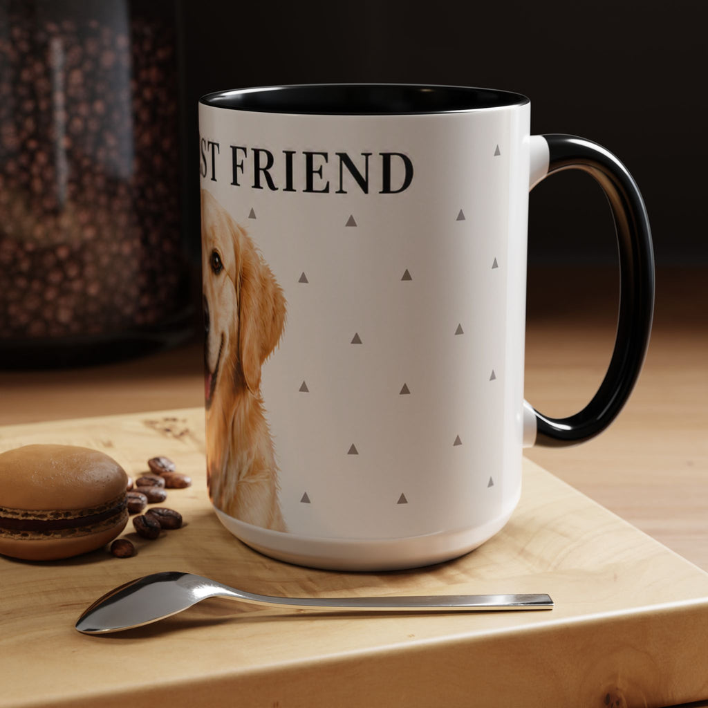 Golden Retriever 'Man's Best Friend' Accent Coffee Mug